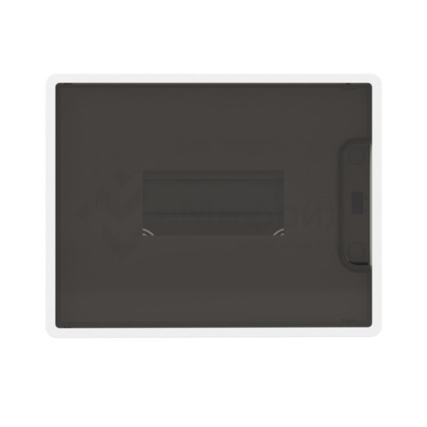 Щиток встраиваемый Фрейм (FRAME) ЩРв-п-8 8мод. IP41 с тонированной дверцей с 2 шинами PEN на 6 и 8 отверст. бел. DKC F08B1WD