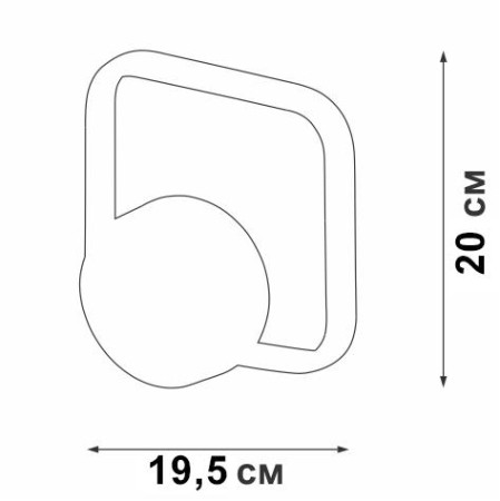 Светильник светодиодный LED 14Вт 3000К Vitaluce V04612-13/1A Светильник светодиодный LED 14Вт 3000К Vitaluce V04612-13/1A