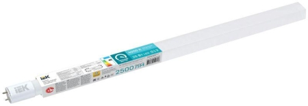 Лампа светодиодная 25Вт T8 линейная 2500лм 230В 4000К 1200мм G13 IEK LLE-T8R-25-230-40-G13 Лампа светодиодная 25Вт T8 линейная 2500лм 230В 4000К 1200мм G13 IEK LLE-T8R-25-230-40-G13