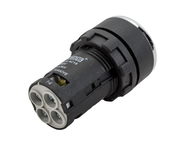 Кнопка нажимная моноблочная 22мм IP 40 1НО+1НЗ красн. EMAS MB102DK Кнопка нажимная моноблочная 22мм IP 40 1НО+1НЗ красн. EMAS MB102DK