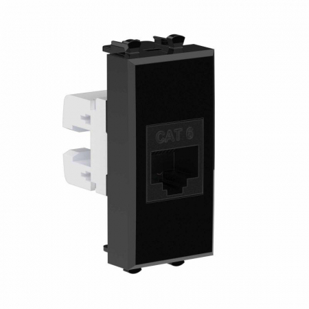 Розетка компьютерная 1мод. Avanti "Черный квадрат" RJ45 кат.6 без шторок модульная механизм DKC 4402691 Розетка компьютерная 1мод. Avanti "Черный квадрат" RJ45 кат.6 без шторок модульная механизм DKC 4402691