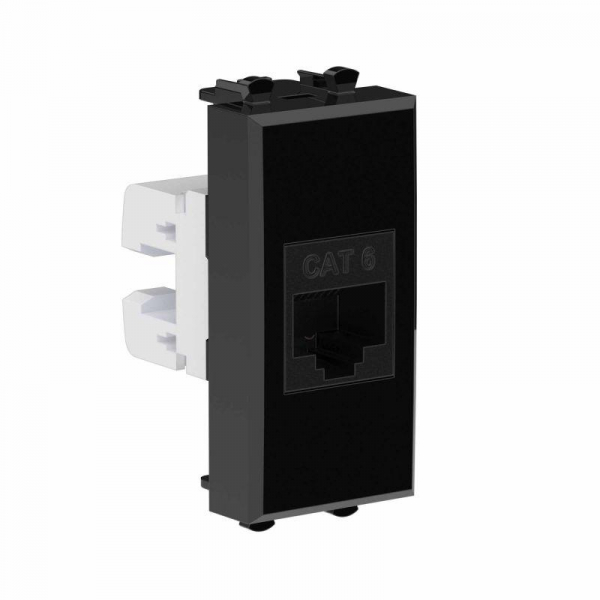 Розетка компьютерная 1мод. Avanti "Черный квадрат" RJ45 кат.6 без шторок модульная механизм DKC 4402691 Розетка компьютерная 1мод. Avanti "Черный квадрат" RJ45 кат.6 без шторок модульная механизм DKC 4402691