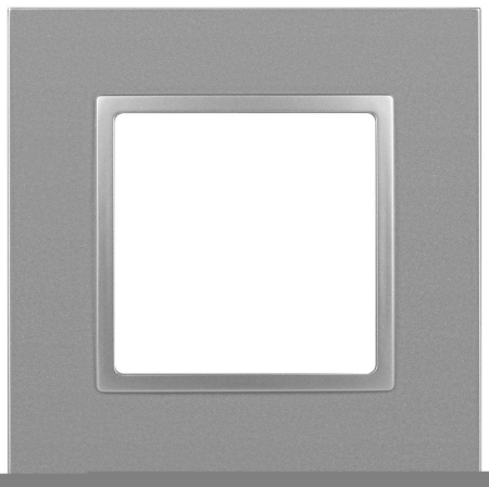 Рамка 1-м Elegance 14-5011-03 Classic алюм. Эра Б0060573