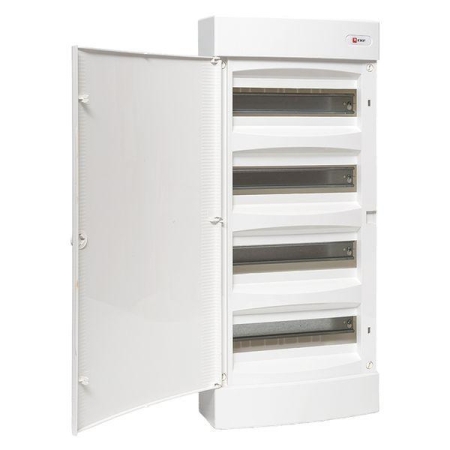 Щит распределительный навесной Unix 4х12мод. IP41 бел. дверь PROxima EKF ux-4x12-nw