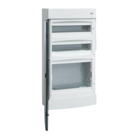 Щит комбинированный Unix 2х18мод. + 1 монтаж. плата 4 габарит IP41 прозр. дверь PROxima EKF ux-2x18+1m-n