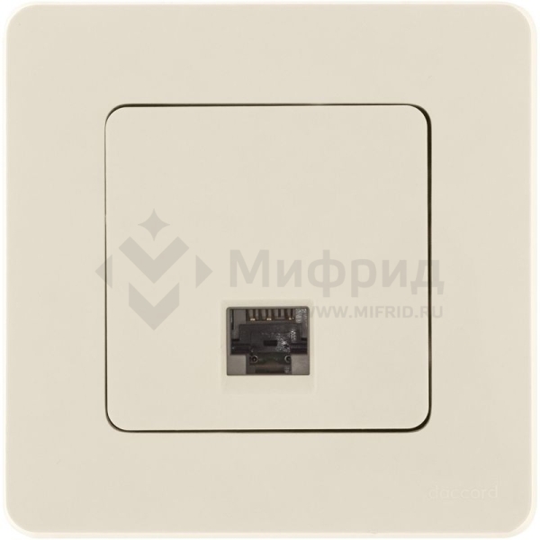 Розетка компьютерная СП Inspiria RJ45 кат.5E UTP IP20 сл. кость IEK 673826