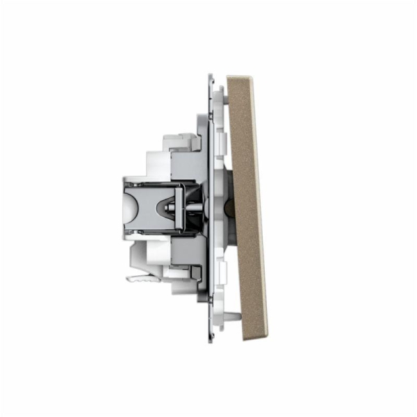 Выключатель 1-кл. ArtGallery 10AX быстрозажим. клем. механизм шампань SE GAL000511S