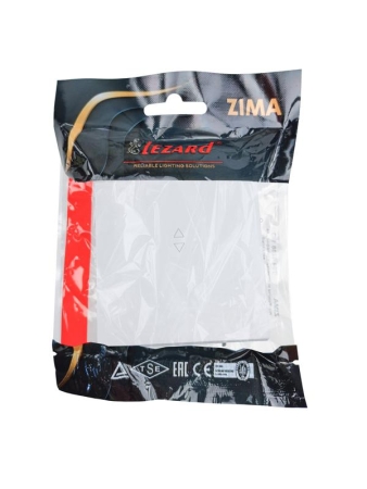 Выключатель проходной 1-кл. СП ZIMA IP20 10А безвинт. зажим бел. LEZARD 704-0288-105QC