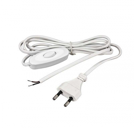 Шнур сетевой 1.8м с выкл. бел. без розетки 2.5A-220V REXANT 11-1115 Шнур сетевой 1.8м с выкл. бел. без розетки 2.5A-220V REXANT 11-1115