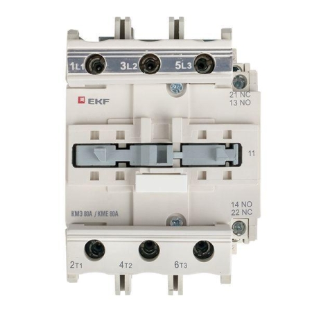 Контактор КМЭ 80А кат. 380В AC 1НО+1НЗ EKF ctr-s-80-380 Контактор КМЭ 80А кат. 380В AC 1НО+1НЗ EKF ctr-s-80-380