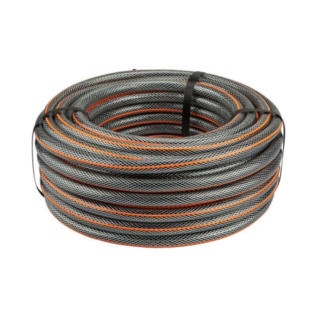 Шланг поливочный ПВХ 3-х слойный армированный 1/2дюйм 25м Стандарт Плюс ЧЕТЫРЕ СЕЗОНА 62-0224-1