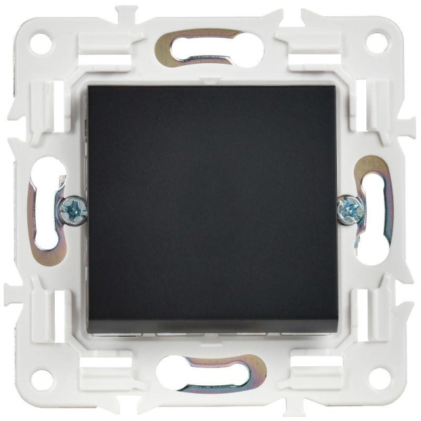 Выключатель 1-кл. SKANDY 10А SK-V01Bl черн. IEK SK-V10-0-10-K02