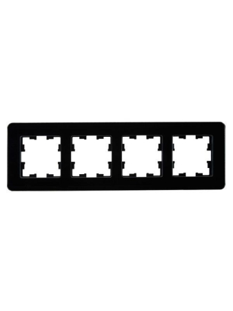 Рамка 4-м BRITE РУ-4-2-Бр стекло черн. RE IEK BR-M42-G-41-K02