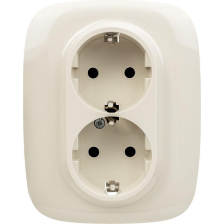 Розетка 2-м СП Valena Allure 16А IP20 250В 2х2P+E защ. шторки безвинт. клеммы с лицев. панелью сл. кость Leg 753826 Розетка 2-м СП Valena Allure 16А IP20 250В 2х2P+E защ. шторки безвинт. клеммы с лицев. панелью сл. кость Leg 753826