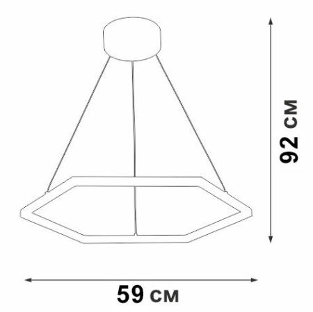 Светильник светодиодный LED 38Вт 3900-4200К 2670лм Vitaluce V4605-2/1S Светильник светодиодный LED 38Вт 3900-4200К 2670лм Vitaluce V4605-2/1S