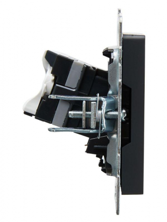 Розетка компьютерная СП RJ45 кат.5E BRITE РК10-БрГ механизм графит IEK BR-K10-1-K53 Розетка компьютерная СП RJ45 кат.5E BRITE РК10-БрГ механизм графит IEK BR-K10-1-K53
