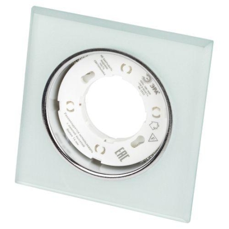 Светильник точечный DK LD50 FR GX53 встраив. со светодиод. подсветкой бел. матов. ЭРА Б0057470