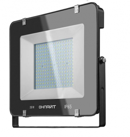 Прожектор светодиодный 14 345 OFL-200-6.5K-BL-IP65-LED 200Вт 6500К IP65 18000лм черн. ОНЛАЙТ 14345 Прожектор светодиодный 14 345 OFL-200-6.5K-BL-IP65-LED 200Вт 6500К IP65 18000лм черн. ОНЛАЙТ 14345