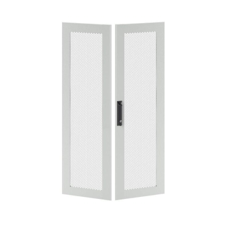 Дверь двустворчатая для IT-CQE 2200х600 перфорир. RAL7035 DKC RGITCPMD2260