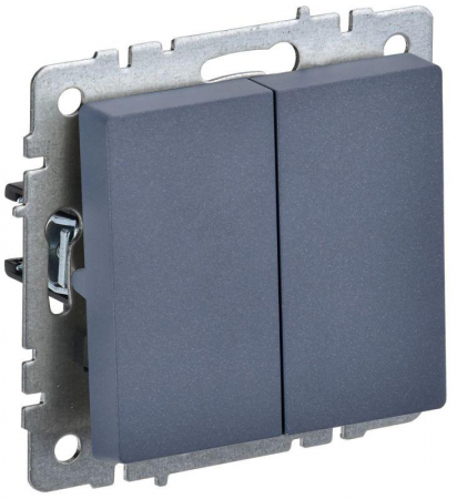 Выключатель 2-кл. СП BRITE ВС10-2-0-БрМ 10А механизм маренго IEK BR-V20-0-10-K35 Выключатель 2-кл. СП BRITE ВС10-2-0-БрМ 10А механизм маренго IEK BR-V20-0-10-K35