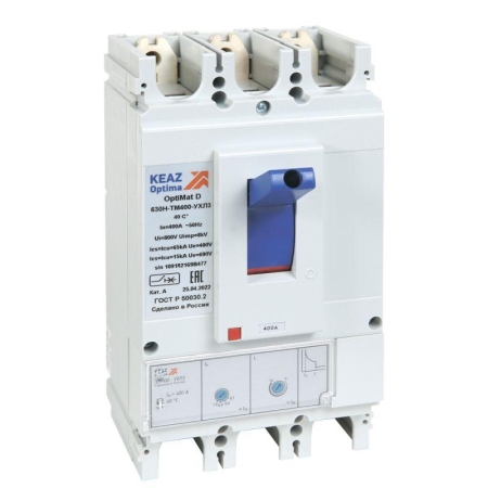 Выключатель автоматический OptiMat D630F-TM320-УХЛ3 КЭАЗ 291469 Выключатель автоматический OptiMat D630F-TM320-УХЛ3 КЭАЗ 291469