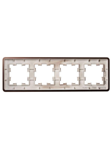 Рамка 4-м BRITE РУ-4-1-Бр метал. коричн. RE AL IEK BR-M42-M-21-K30