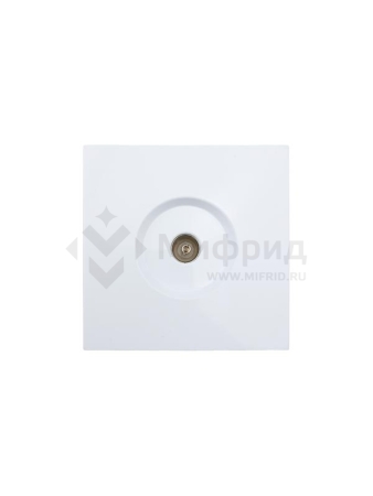 Розетка телевизионная оконечная TV 1вых. СП ZIMA IP20 механизм бел. LEZARD 704-0288-130