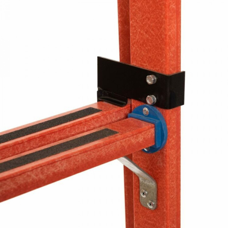 Антиток Лестница стеклопластиковая приставная раздвижная диэлектрическая мягкий грунт ЛСПРД-5,0 Евро МГ 471576