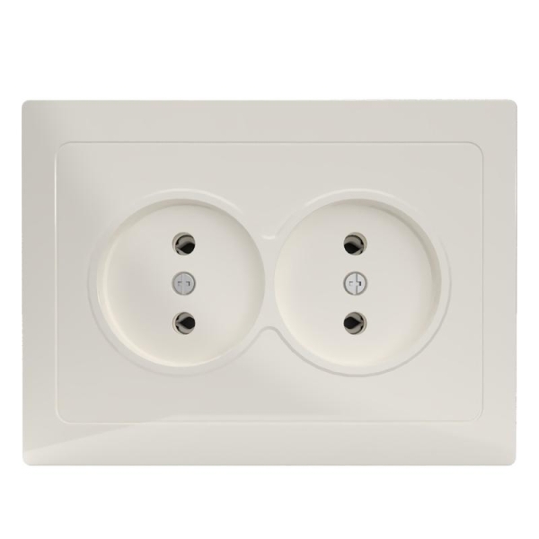 Розетка 2-м СП Pixel 16А IP20 без заземл. в сборе беж. TOKOV ELECTRIC TKE-PX-R2F-C02 Розетка 2-м СП Pixel 16А IP20 без заземл. в сборе беж. TOKOV ELECTRIC TKE-PX-R2F-C02