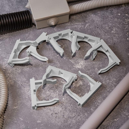 Держатель для труб (клипса) d50мм для монтажного пистолета сер. Rexant 28-0450-1