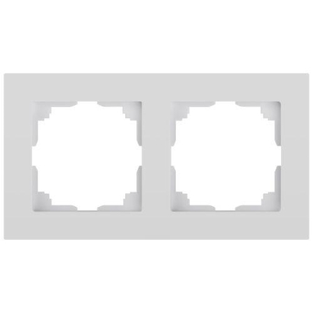 Рамка 2-м СП Accent 6-502-01 бел. Intro Б0063749