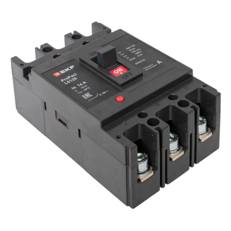 Выключатель автоматический 3п 16А 18кА LS125 ProPact EKF mccb-125-18-3-16-ls Выключатель автоматический 3п 16А 18кА LS125 ProPact EKF mccb-125-18-3-16-ls