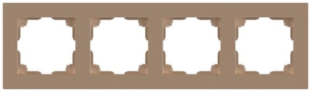 Рамка 4-м СП Accent 6-504-04 шампань Intro Б0063766