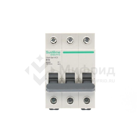 Выключатель автоматический 3п City9 Set (АВ) B 16А 6кА 400В SE C9F16316