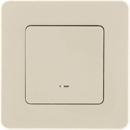 Выключатель 1-кл. Inspiria 10А IP20 250В 10AX с подсветкой/индикацией механизм сл. кость IEK 673611