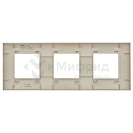 Рамка 3-м SKANDY SK-F03Sa песочн. IEK SK-M32-K98