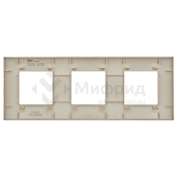 Рамка 3-м SKANDY SK-F03Sa песочн. IEK SK-M32-K98