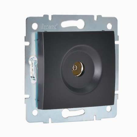 Розетка телевизионная оконечная TV СП Karina механизм черн. бархат LEZARD 707-4288-130 Розетка телевизионная оконечная TV СП Karina механизм черн. бархат LEZARD 707-4288-130