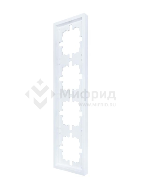 Рамка 4-м ZIMA горизонт. бел. LEZARD 704-0200-149