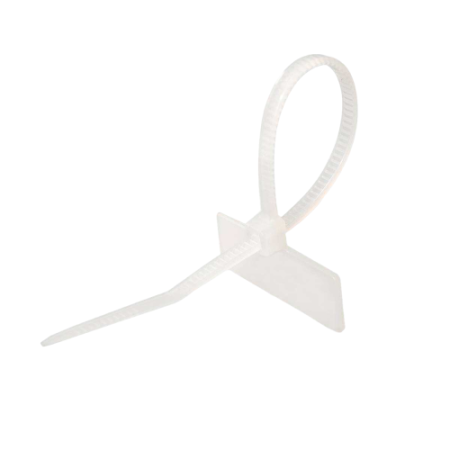 Хомут кабельный 2.5х200 с площадкой для маркировки 25х15 бел. NO-225-320 (уп.50шт) Эра Б0066063