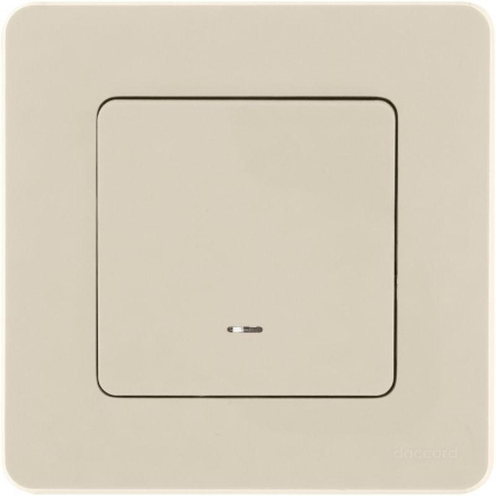 Переключатель 1-кл. Inspiria 10А IP20 250В 10AX с подсветкой/индикацией механизм сл. кость IEK 673661