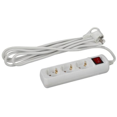 Удлинитель 3х1.5м с заземл. 10А с выкл. ПВС 3х0.75 UX-3es-1.5m Эра Б0057740