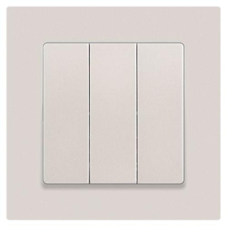 Выключатель 3-кл. СП Accent 6-106-06 10А IP20 250В AL/CU перламутр. Intro Б0063542