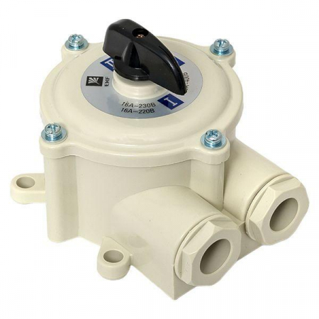 Переключатель пакетный 1-кл. 16А IP56 ПП 3-16/Н2 М2 пл. беж. EKF pp-3-16-4