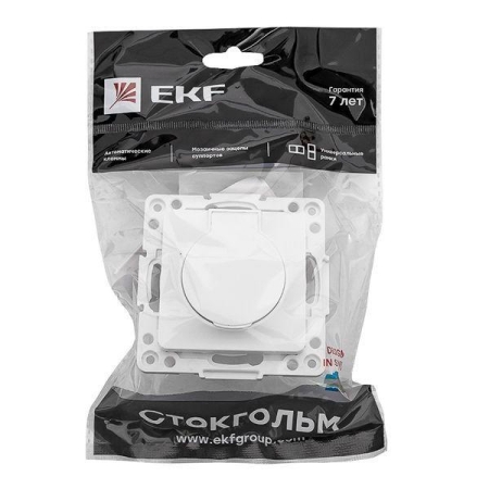 Розетка 1-м СП Стокгольм 16А IP44 с заземл. защ. шторки с крышкой механизм бел. PROxima EKF EYR16-028-10-44 Розетка 1-м СП Стокгольм 16А IP44 с заземл. защ. шторки с крышкой механизм бел. PROxima EKF EYR16-028-10-44