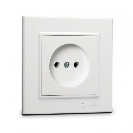 Розетка б/з СП Karea 16А IP20 бел. Makel 56001022 Розетка б/з СП Karea 16А IP20 бел. Makel 56001022