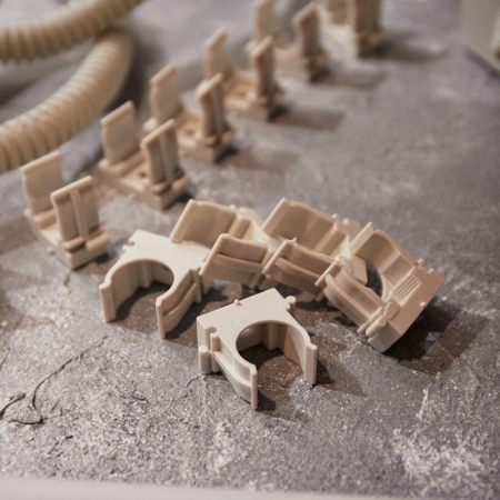 Держатель для труб (клипса) d20мм для монтажного пистолета сер. Rexant 28-0420-1