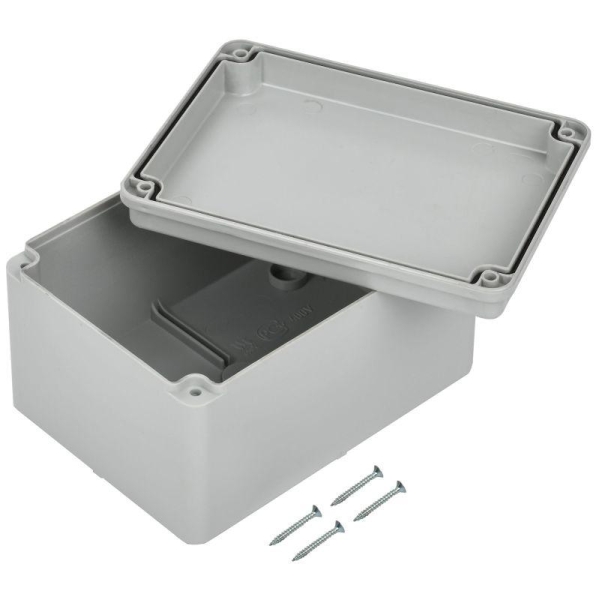 Коробка распаячная ОП 150х110х85 IP55 КМ41262 сер. IEK UKO11-150-110-085-K41-55S Коробка распаячная ОП 150х110х85 IP55 КМ41262 сер. IEK UKO11-150-110-085-K41-55S