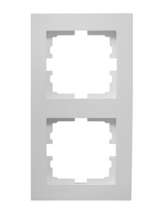 Рамка 2-местн. вертик. VESNA бел. LEZARD 742-0200-152 Рамка 2-местн. вертик. VESNA бел. LEZARD 742-0200-152