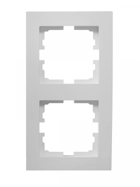 Рамка 2-местн. вертик. VESNA бел. LEZARD 742-0200-152 Рамка 2-местн. вертик. VESNA бел. LEZARD 742-0200-152